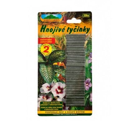Tyčinkové hnojivo pro pokojové a balkónové rostliny - Nohel Garden - 30 ks