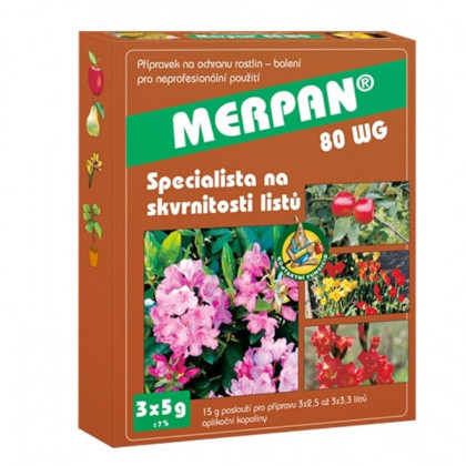 Merpan - Fungicid proti bakteriálním a houbovým nemocem - 3 x 5 g