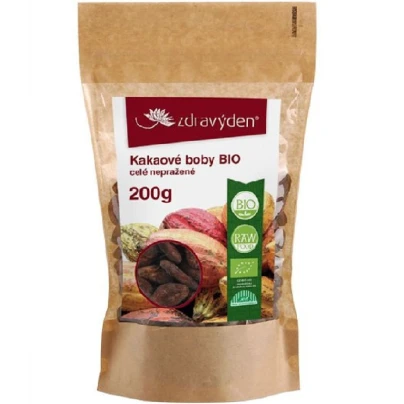 Kakaové boby - nepražené - BIO kvalita - 200 g