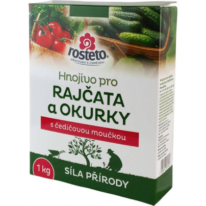 Hnojivo s čedičovou moučkou - rajčata a okurky - Rosteto - hnojivo - 1 kg