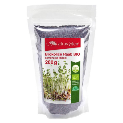 BIO semena na klíčky - Brokolice Raab - 200 g